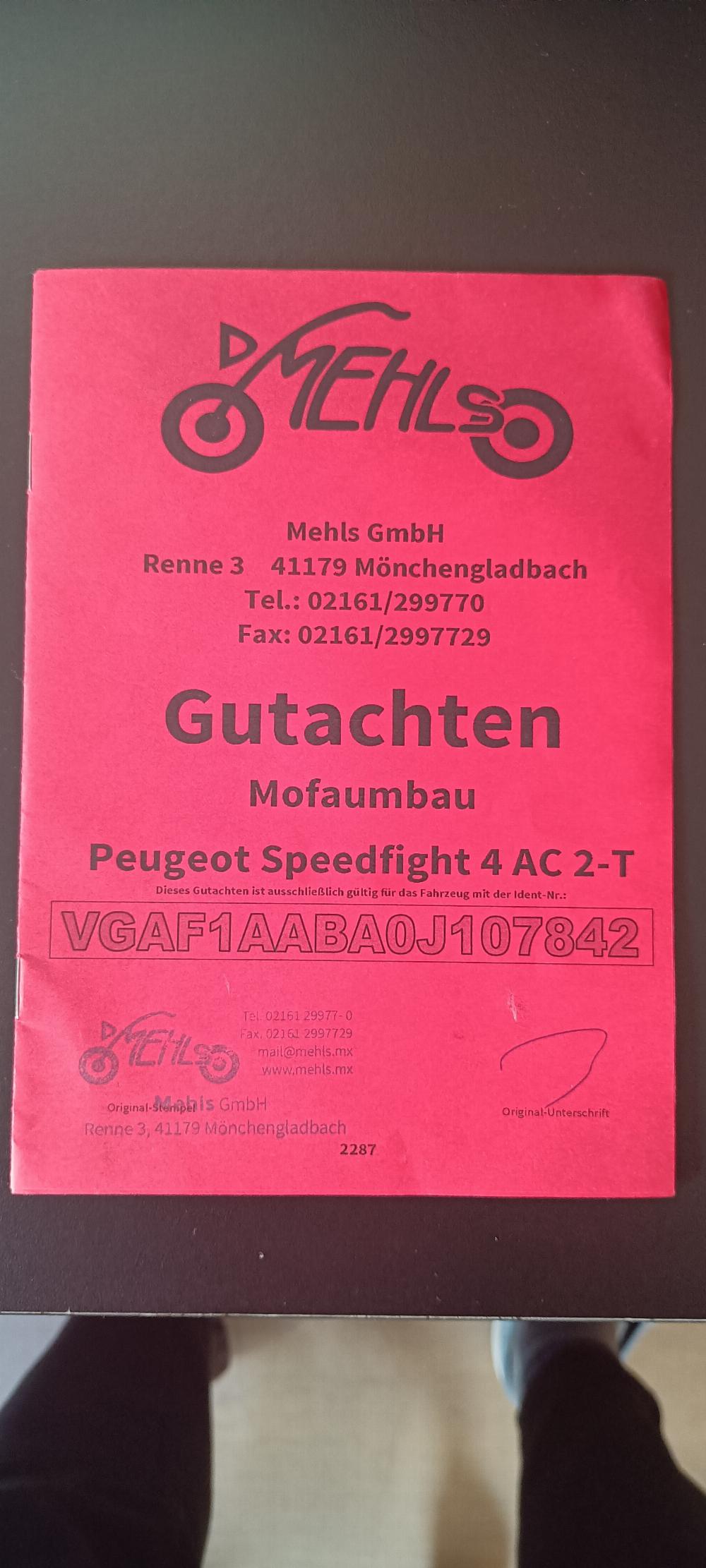 Motorrad verkaufen Peugeot Speedfight 4 AC 2-T 20 Edition Ankauf